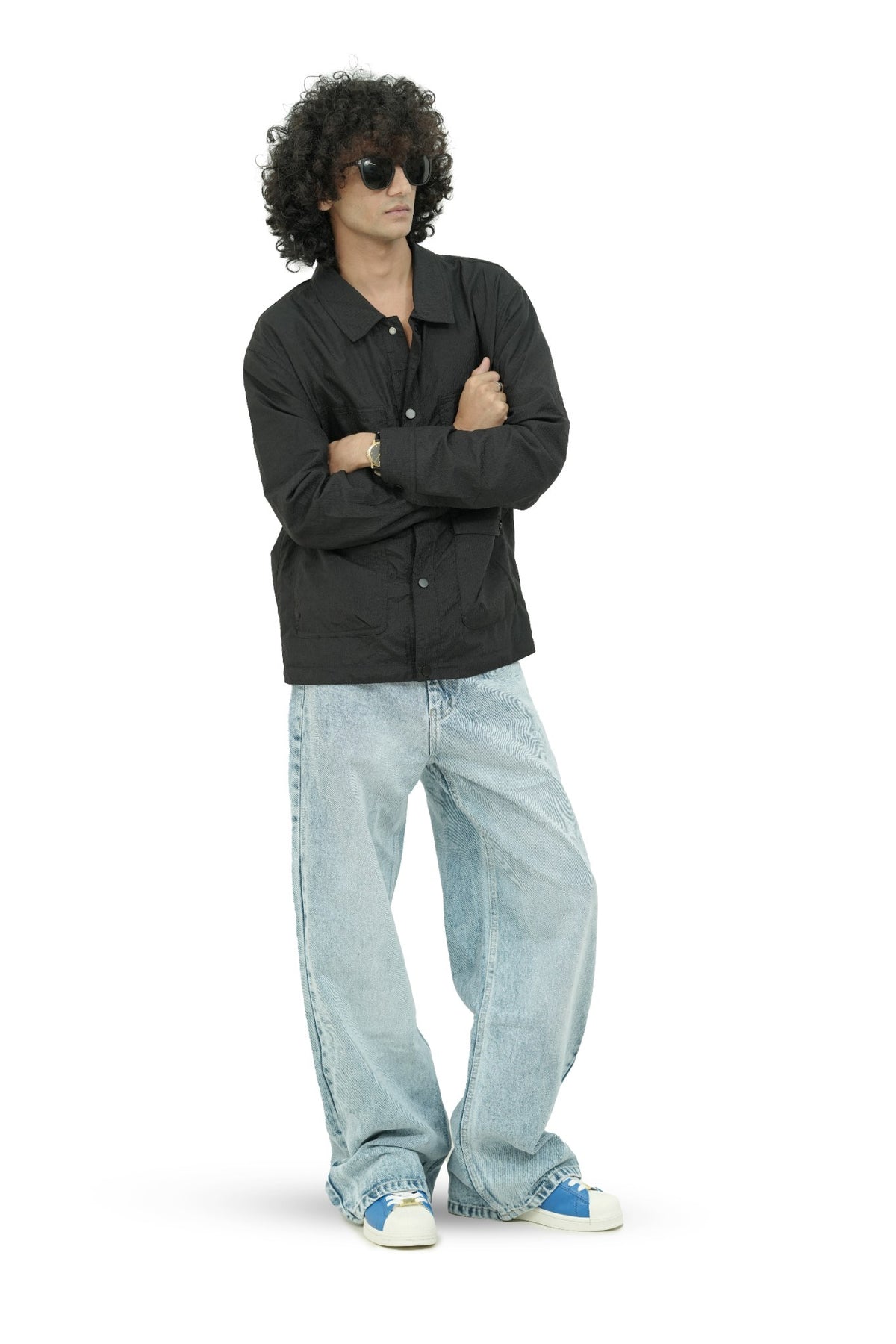 Arctic Drift Wide-Leg Jeans