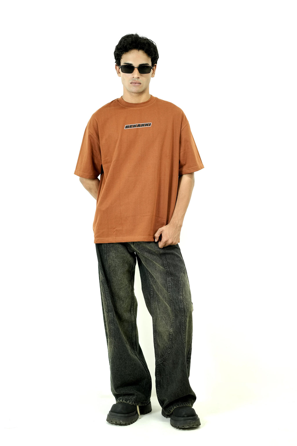 Bekakki Street Circuit Rust Brown Tee