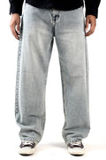 Light Ash Grey Straight Fit Jeans