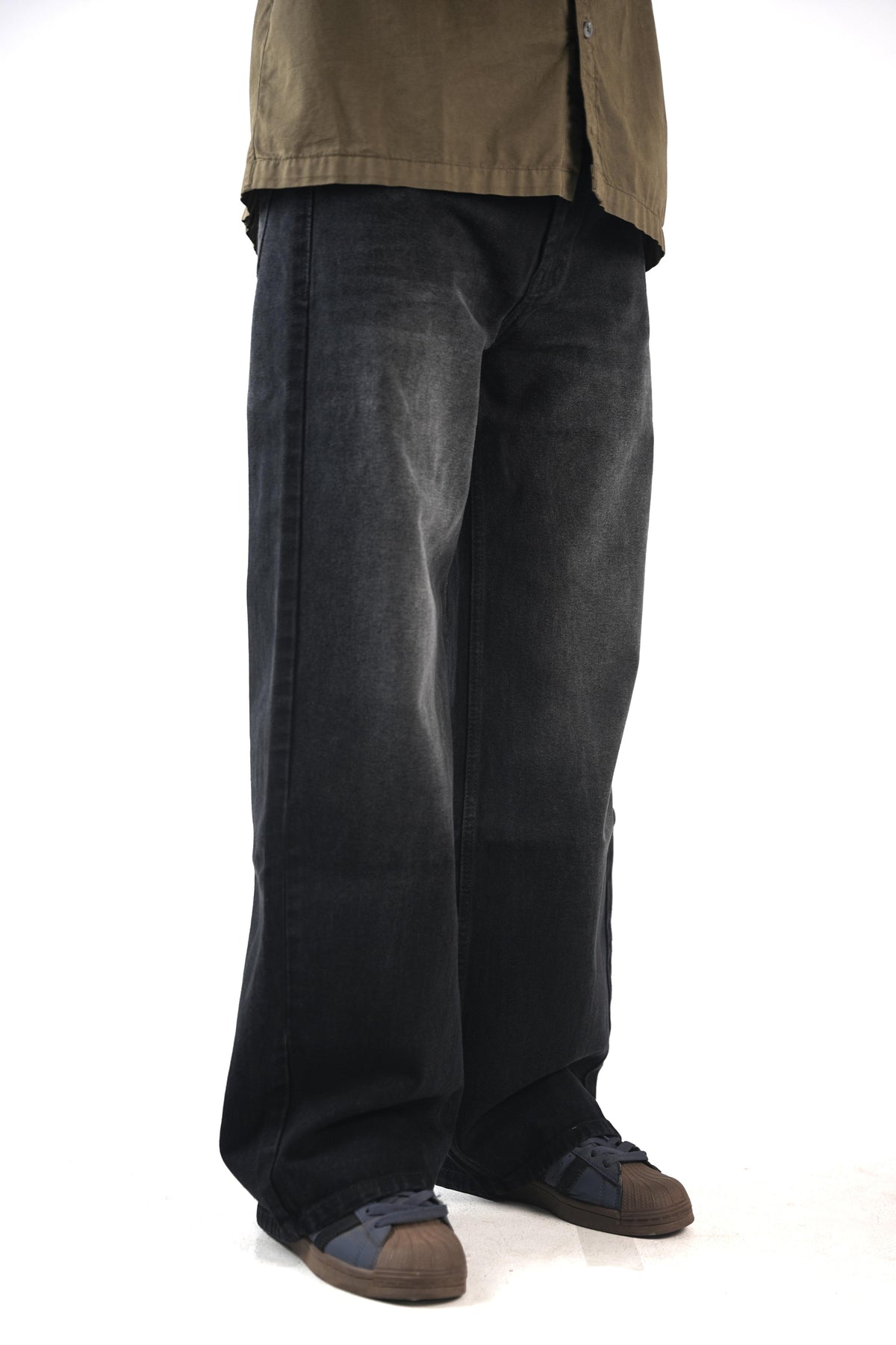 Smoky Shadow Wide-Leg Jeans