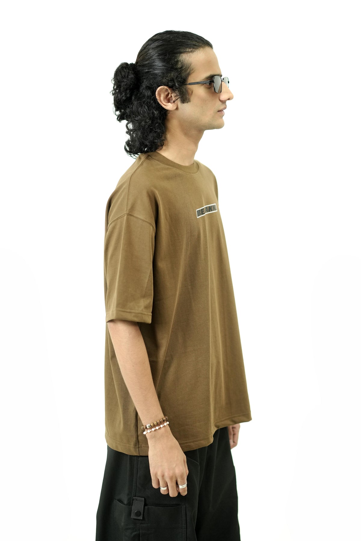 Bekakki Street Circuit Mocha Brown Tee