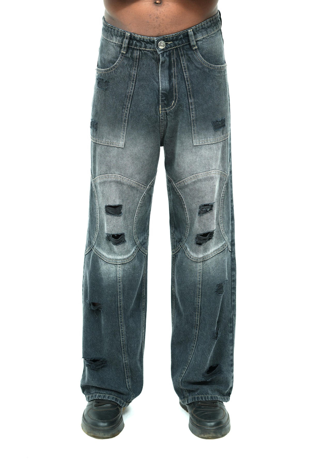 Slate Drift Baggy Jeans