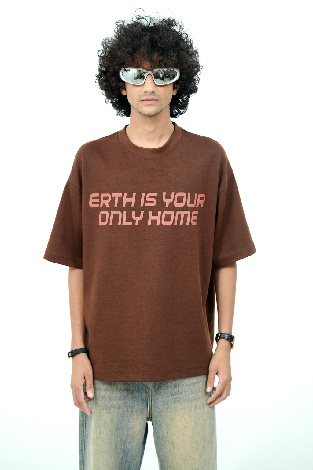 Earthbound Chocolate Brown oversized T-shirt