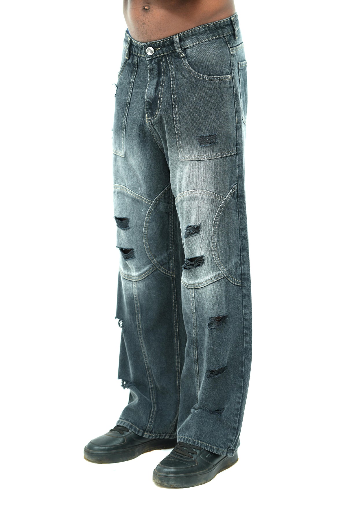 Slate Drift Baggy Jeans
