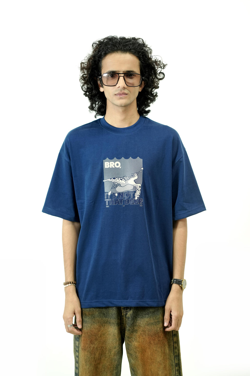 Ocean Turtles Navy Blue Tee