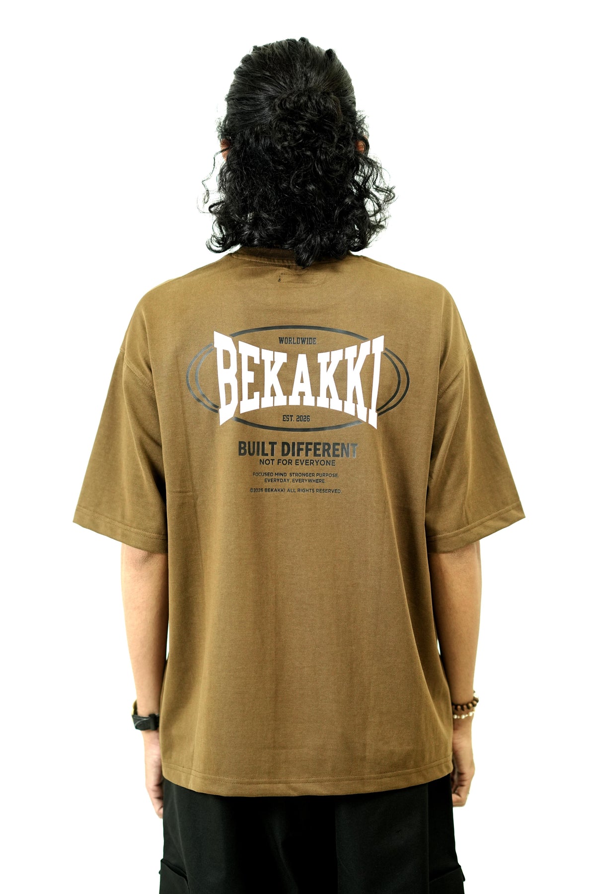 Bekakki Street Circuit Mocha Brown Tee