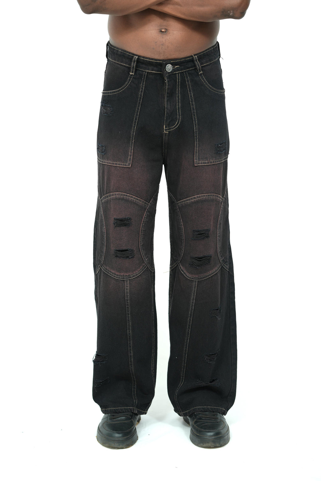 Obsidian Drift Baggy Jeans
