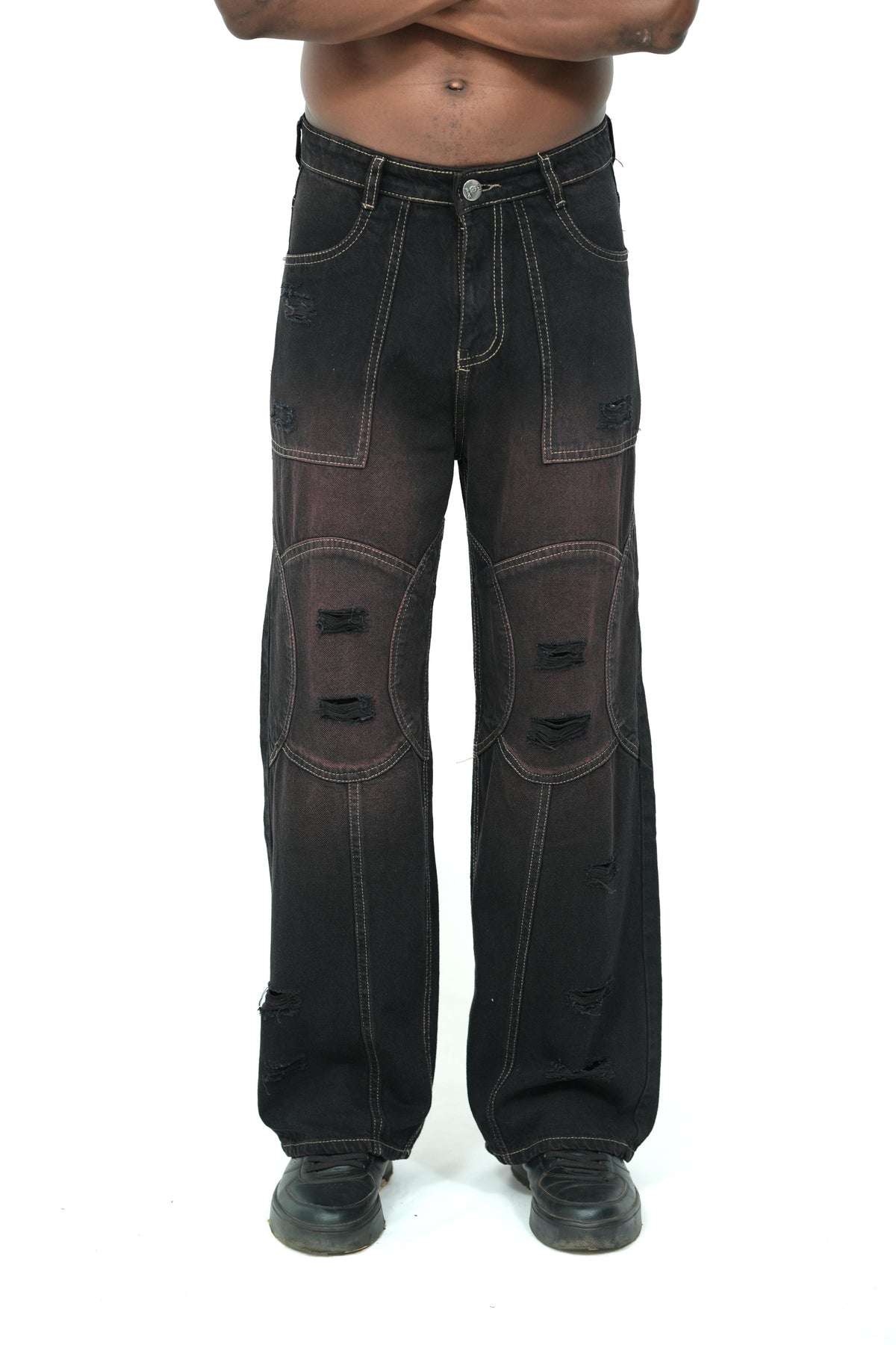 Obsidian Drift Baggy Jeans