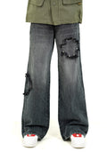 Rivet Rift Charcoal Baggy Jeans