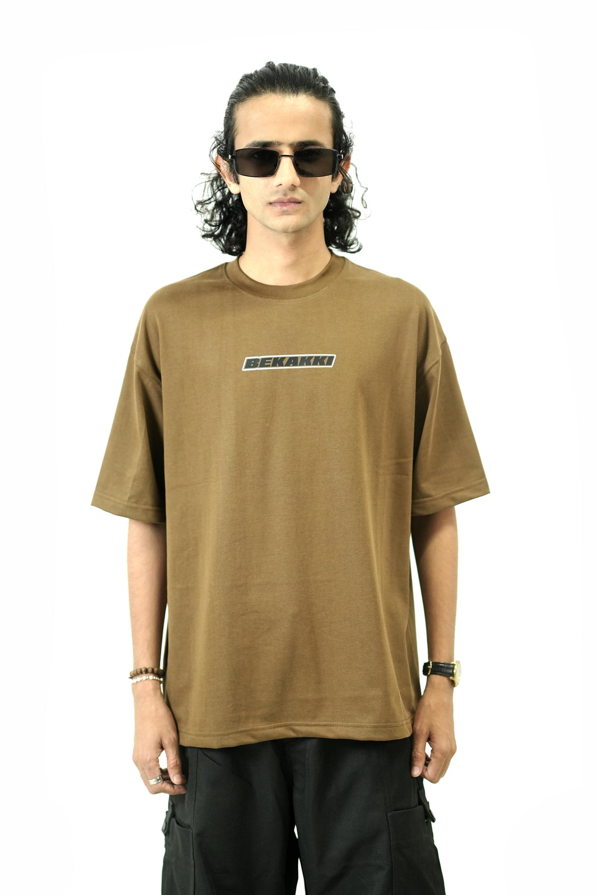 Bekakki Street Circuit Mocha Brown Tee