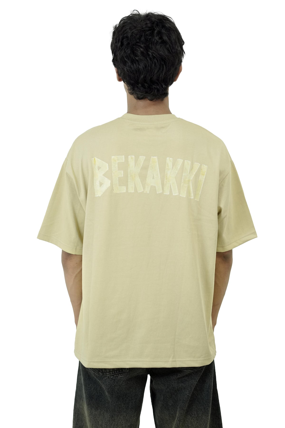 Bekakki Script Cream Beige Tee