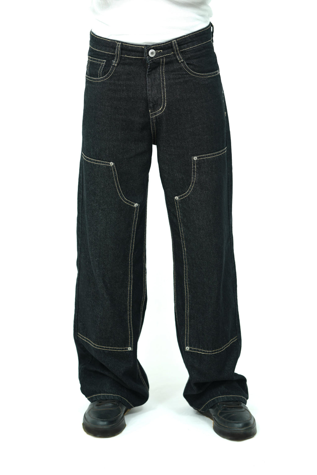 Carpenter Coal Black Baggy Jeans