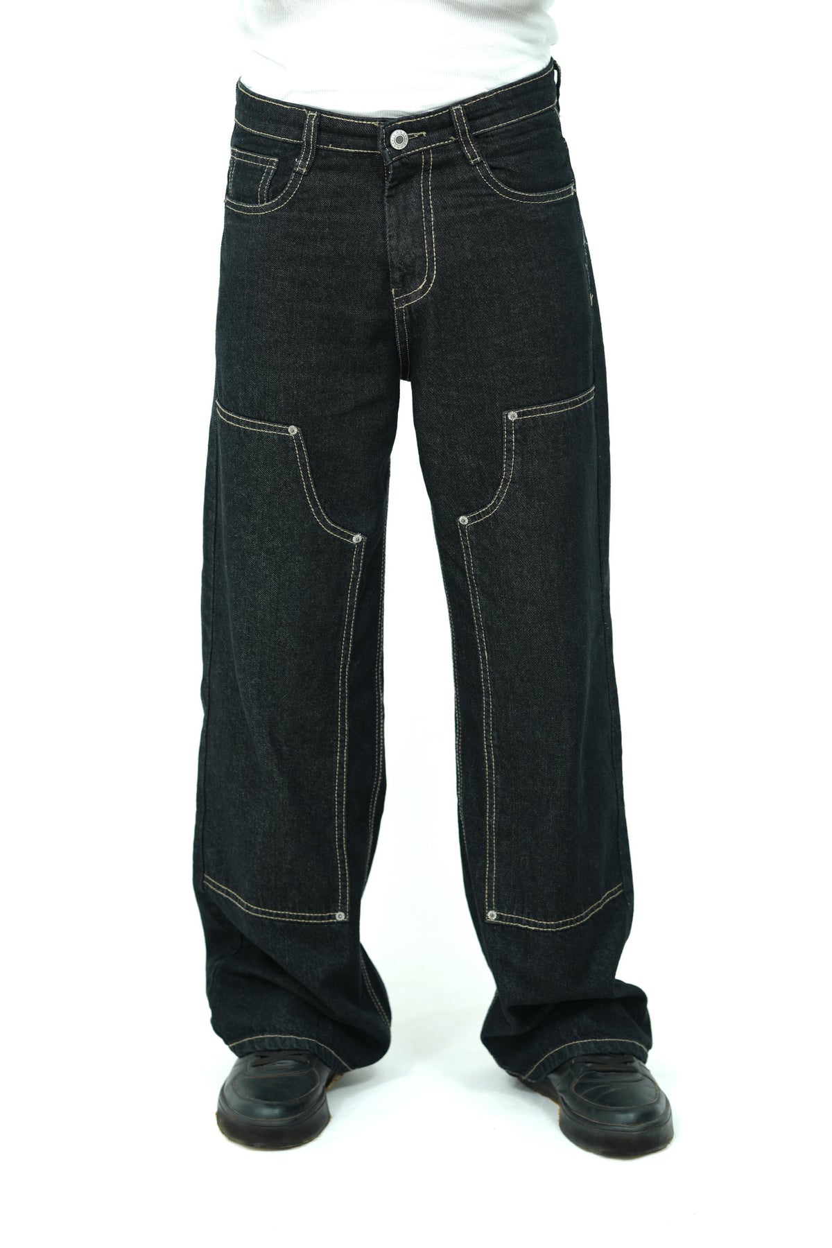 Carpenter Coal Black Baggy Jeans