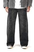 Faded Charcoal Black Wide Leg Fit