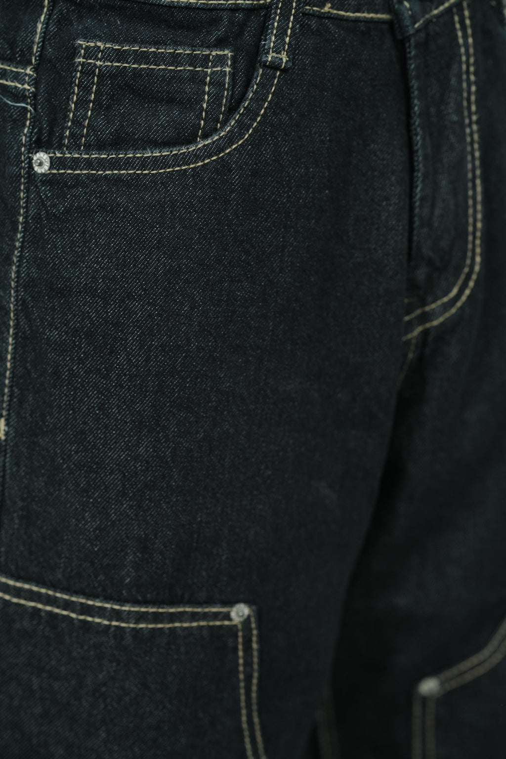 Carpenter Coal Black Baggy Jeans