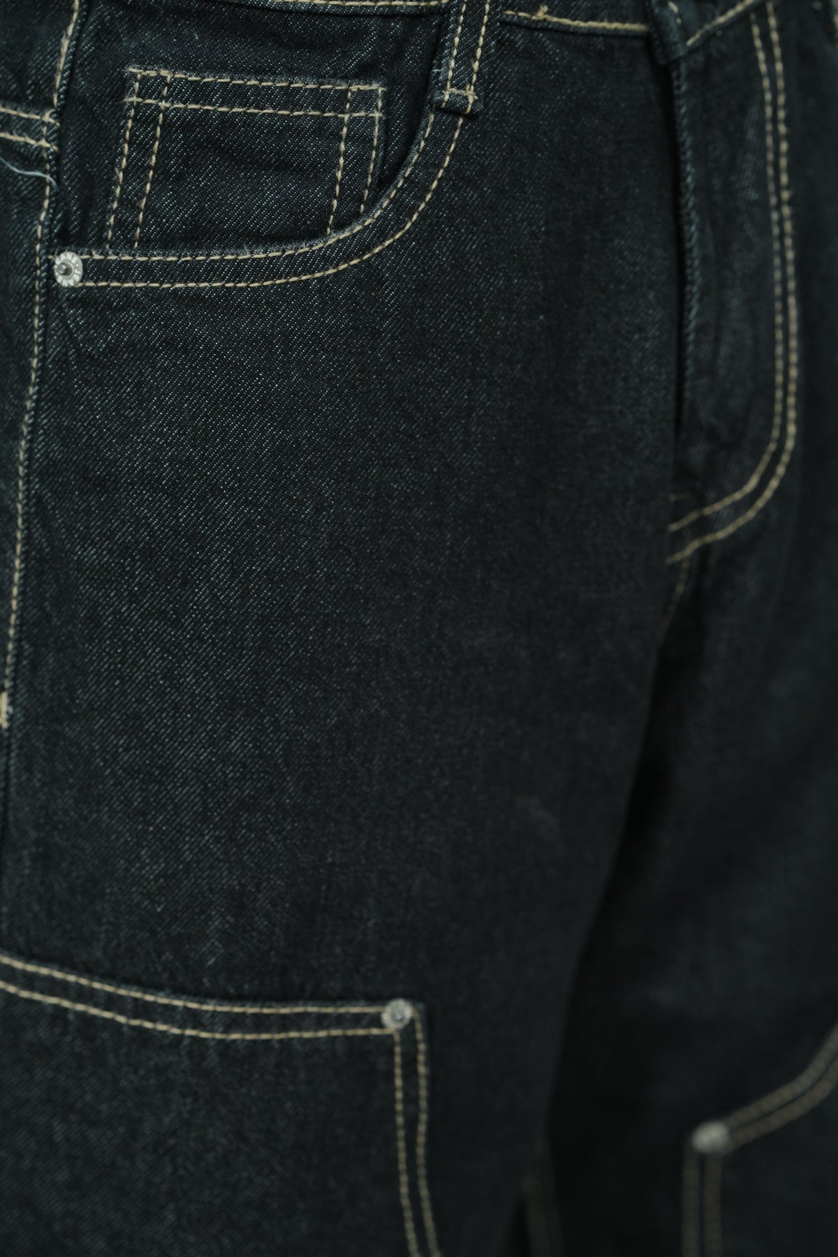 Carpenter Coal Black Baggy Jeans