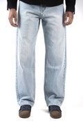 Faded Light Blue Straight Fit Jeans